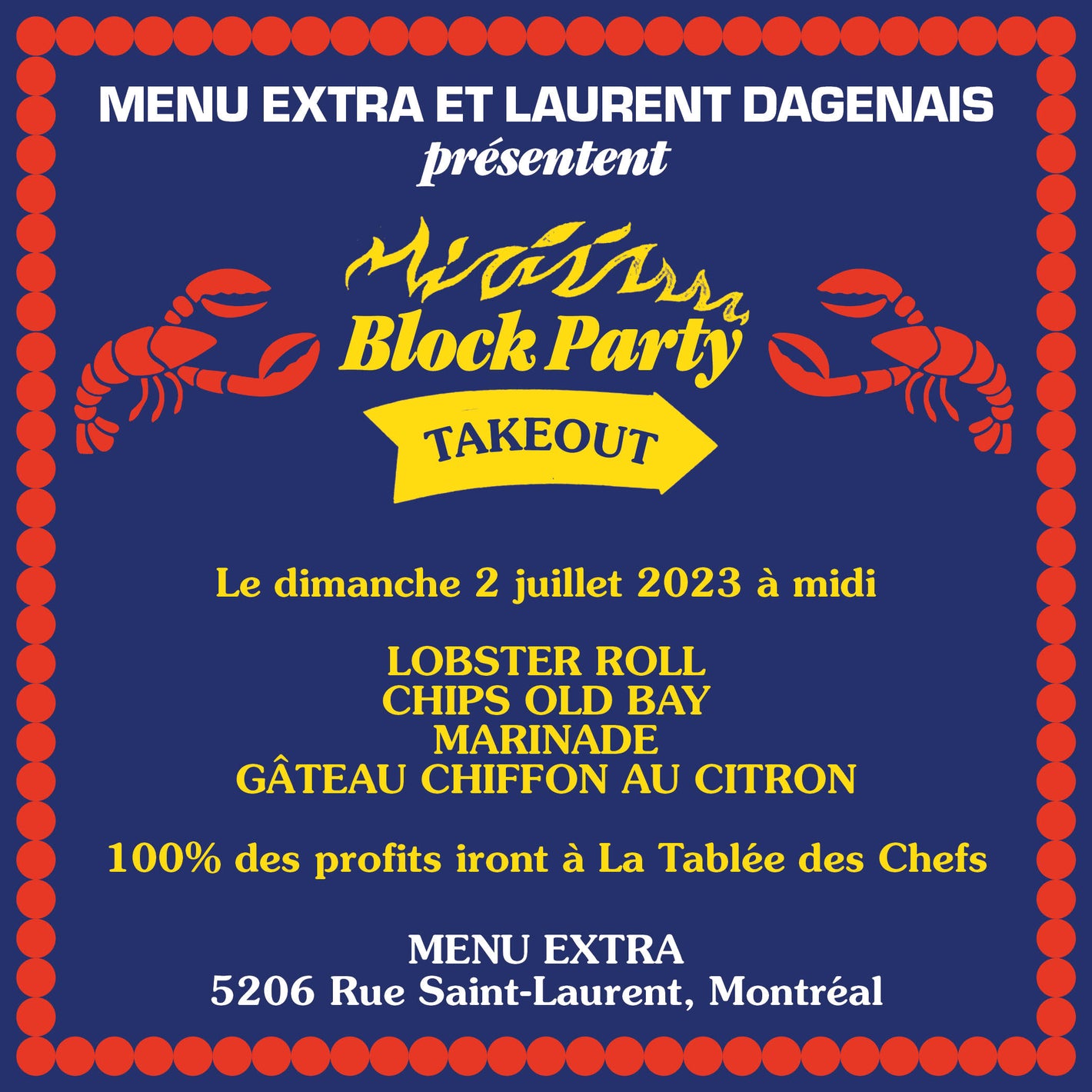 Pop-up Menu Extra x Laurent Dagenais