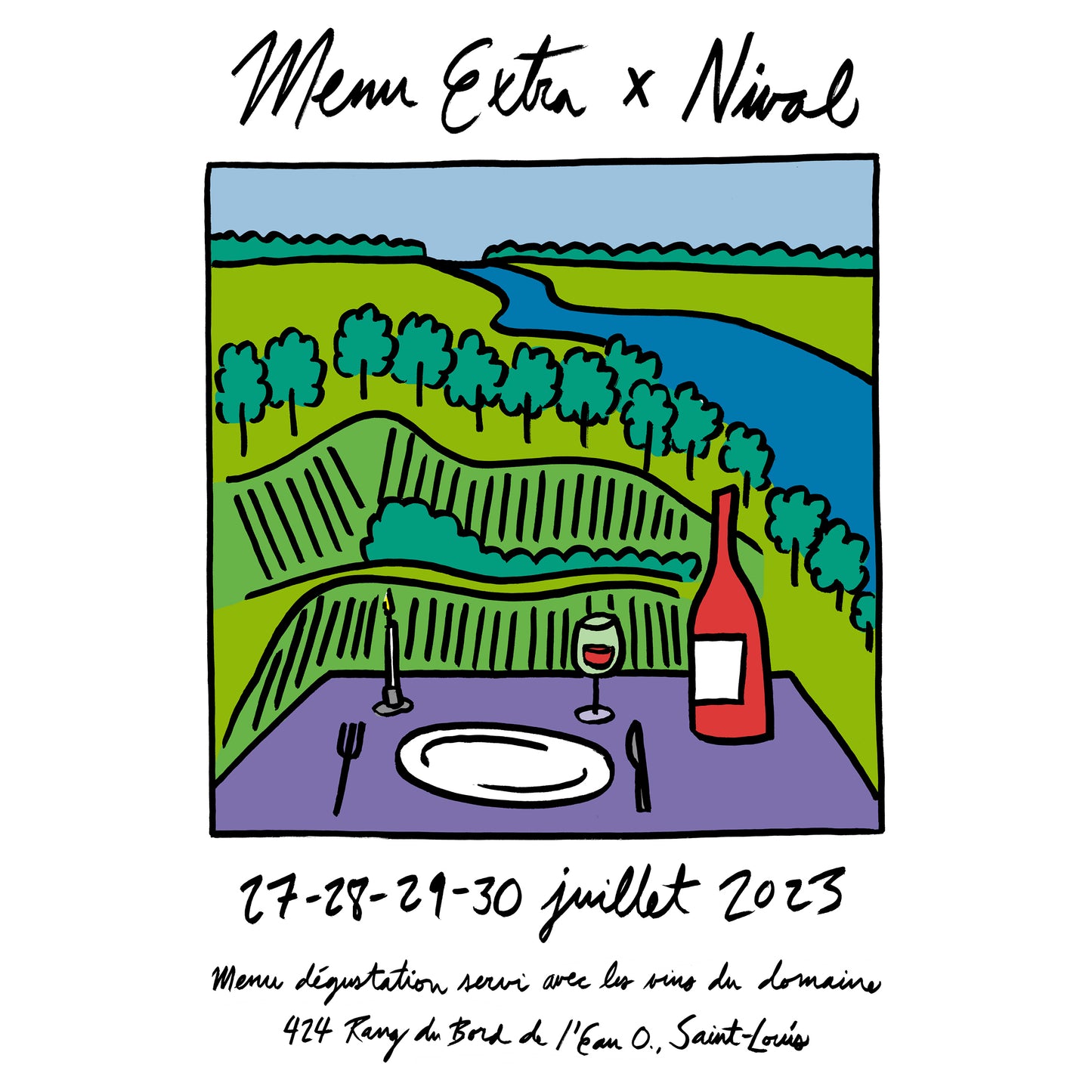 Juillet 2023 - Menu Extra X Domaine du Nival