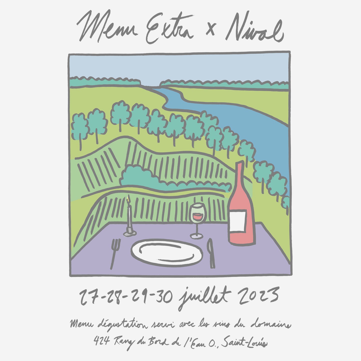 Juillet 2023 - Menu Extra X Domaine du Nival