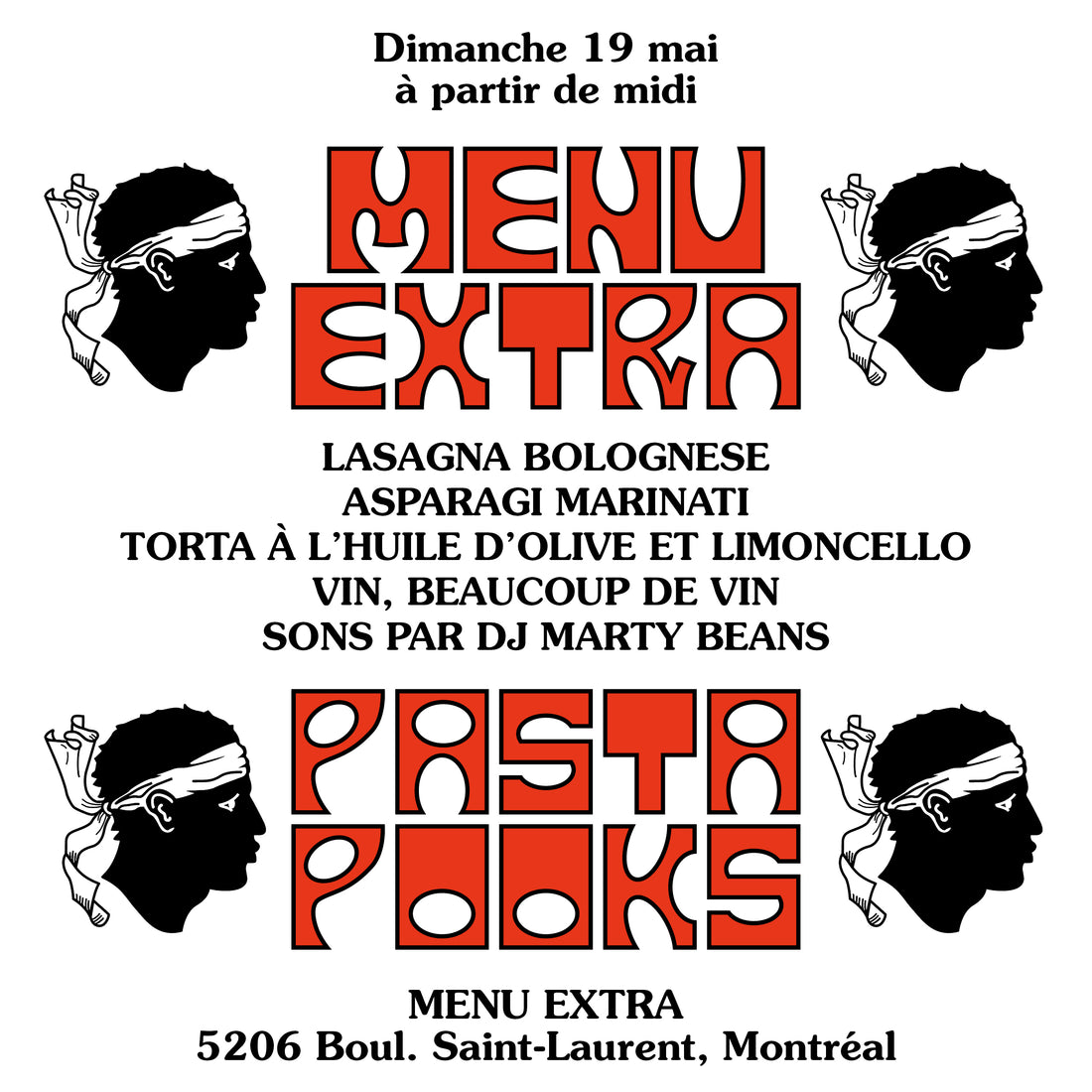 Pop-up Menu Extra x Pasta Pooks