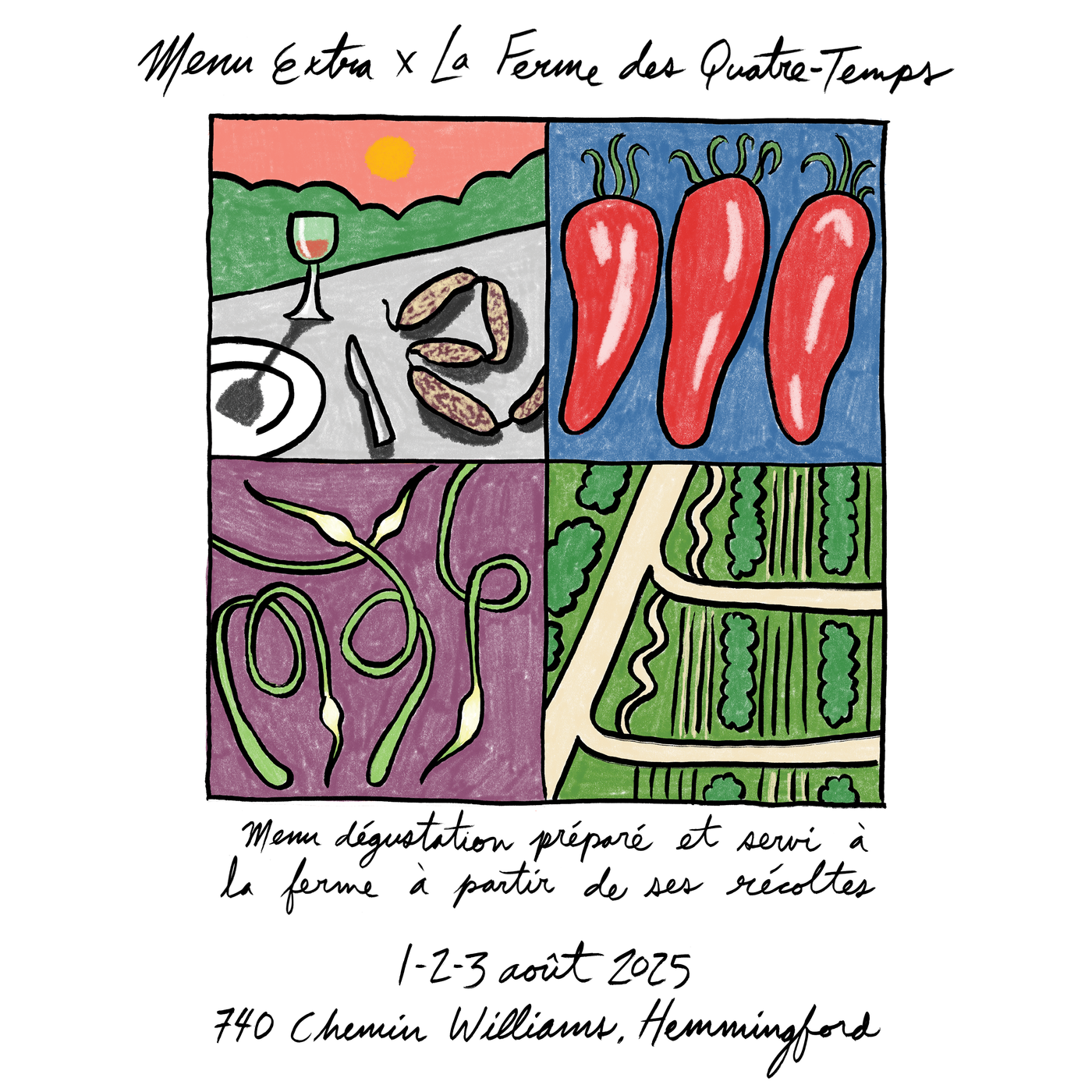 Menu Extra x La Ferme des Quatre-Temps