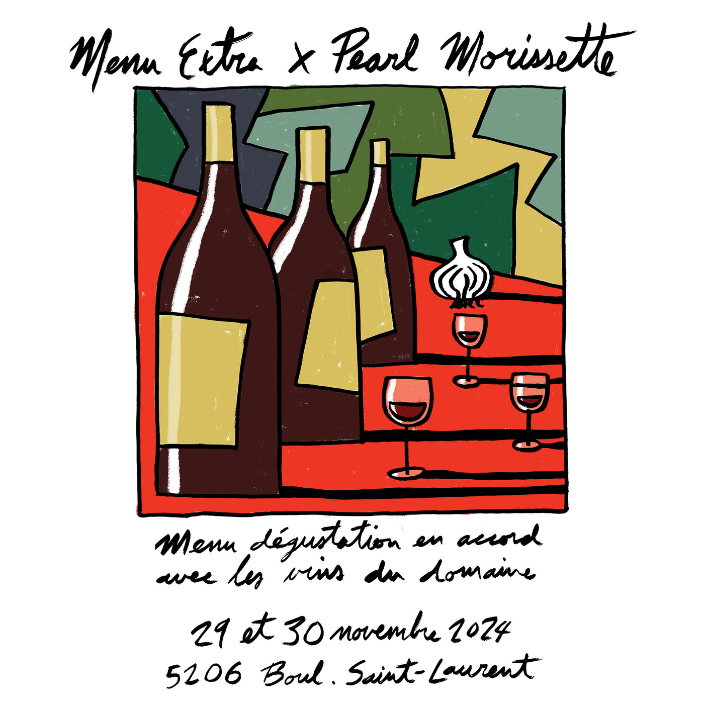 Novembre 2024 - Menu Extra X Pearl Morisette